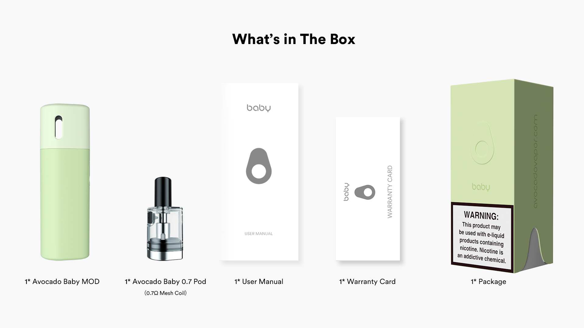 VAPTIO Avocado Baby 酪梨寶寶