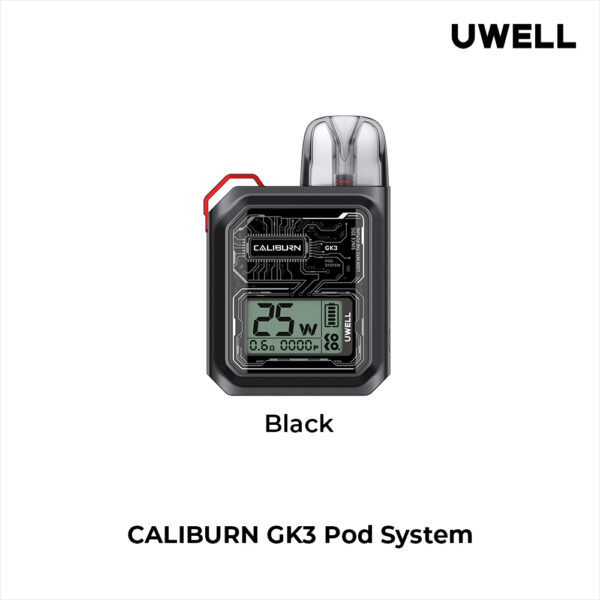 Black Uwell ,Uwell 電子煙,Uwell Caliburn GK3 Pod Kit