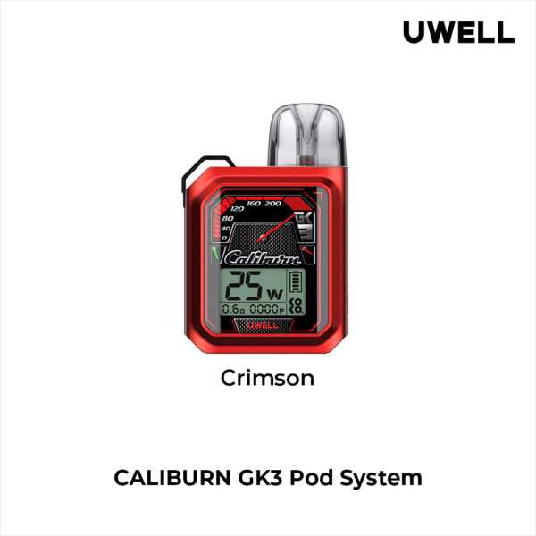 Crimson 【UWELL】Caliburn-Gk3Pod Kit-咖哩棒小煙主機